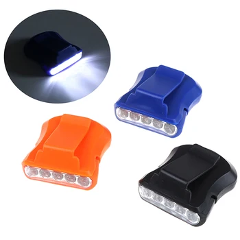 

5LED Cap Mounted Lights Outdoor Camping Fishing Head Mounted Lamps Head Lamp Lantern Camping Cycling With Button Battery