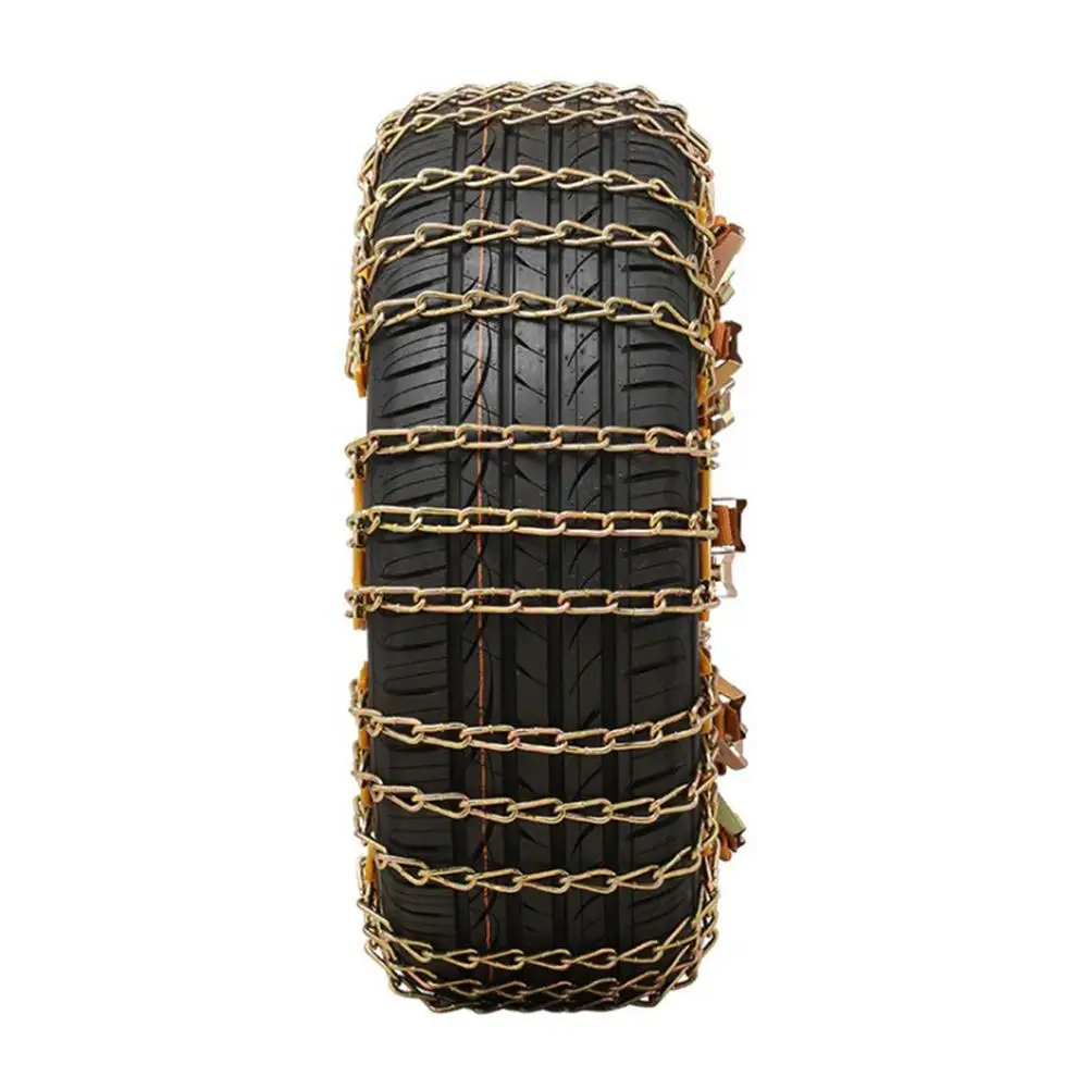 SUV Car Tyre Winter Roadway Safety Tire Snow Emergency Chain Adjustable Anti-skid Safety Balance Double Snap Skid Wheel Chains