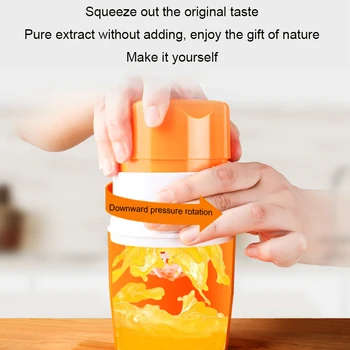 

Portable Juicer 300ML Manual Fruit Squeezer Citrus Lemon Orange Juicer Machine Juicer Blender Kitchen Tool DIY Health Travel