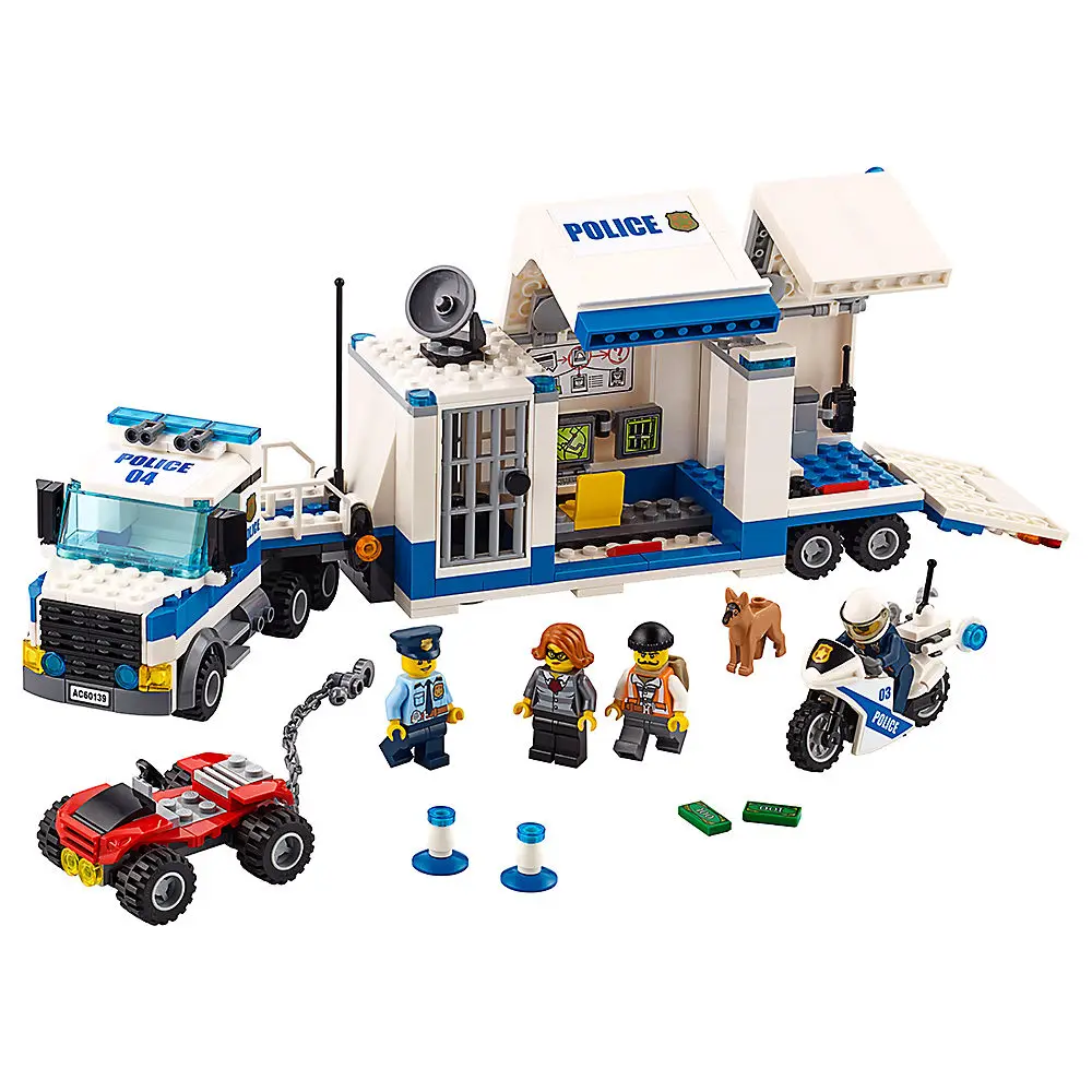 

Mobile Command Center Compatible legoinglys City Police 60139 Building Blocks Bricks Model Toys For Childrens Kid Gift 398pcs