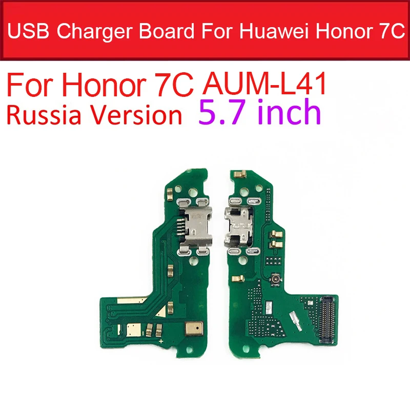 Зарядное устройство USB порт док-станция для huawei Honor 7A/7A Pro AUM-L29/7C AUM-L41/Honor 7X зарядный разъем плата запасные части