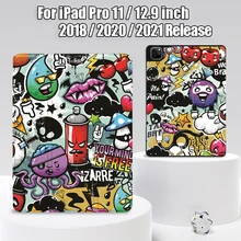 MTT – étui souple en TPU avec porte crayon pour iPad Pro 11 2021, avec support rabattable, Funda intelligent avec sac pour tablette, 12.9