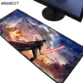 

MRGBEST Star Wars Anime Game Mouse Pad Player Computer Desk Padmouse Keyboard Rubber Large Pads To Mat PC Locking Edge