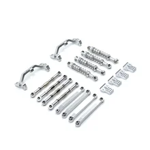 Pièces de mise à niveau de voiture RC MN D90 D91 D96 MN90 MN99S 1/12, lien de traction en métal, tige d'amortisseur, accessoires