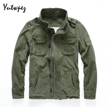 

Men Camouflage Bomber Jackets Men Retro Military Pocket Men's Denim Macket Outwear Army Coats Casual Male Cotton Size S-2XL 2020