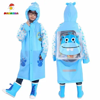 

Cartoon Animals Raincoat for Girls Boys Cute Waterproof Lovely Rain Coat for Kids Rainwear Rainsuit Outdoor Rain Tools