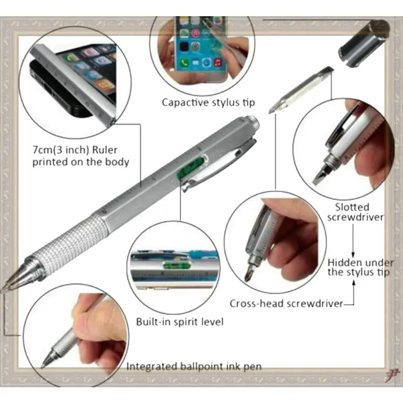

Multi-Functional Tool Tech Ballpoint Pen 6 in 1 Ballpoint Pen, Screwdriver 23GB