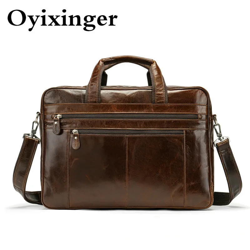 Высокая емкость из натуральной воловьей кожи роскошные сумки для ноутбука Мужские портфели сумки для мужчин сумка кожаная сумка для lenovo Acer HP