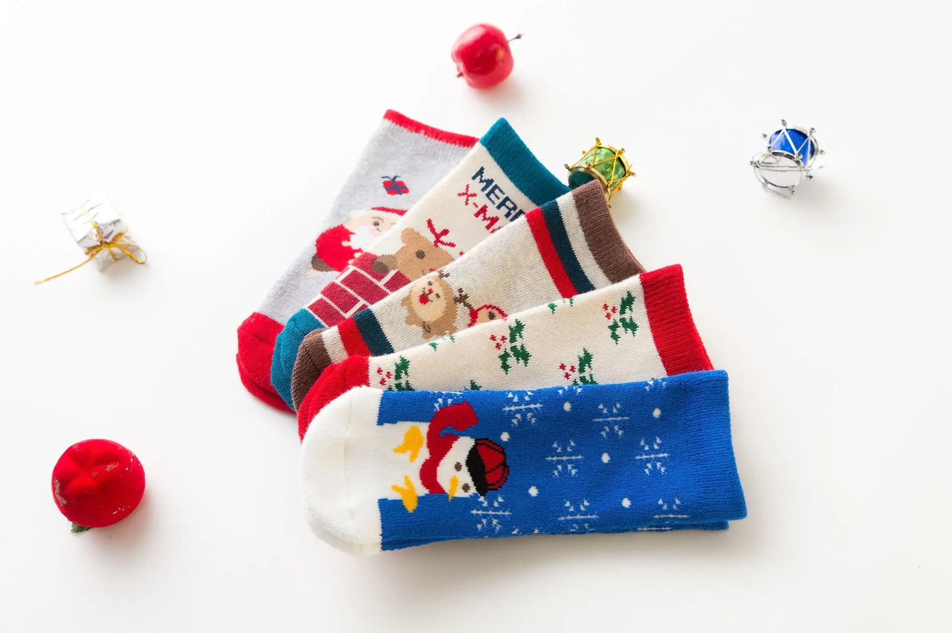 5 пар, рождественские детские носки детские осенне-зимние носки с героями мультфильмов для девочек, детская школьная Спортивная одежда для маленьких мальчиков плотная теплая одежда