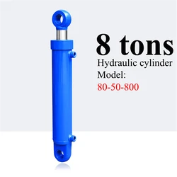Cylindre à huile hydraulique, accessoires de plate forme de levage bidirectionnel, 8 tonnes, 80 – 50 800, vérin hydraulique 800mm 