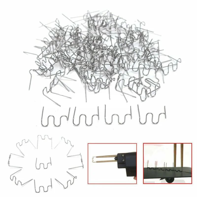

400pcs/set Wave Hot Staples 0.6mm Precut For Plastic Stapler Repair Welding Tool