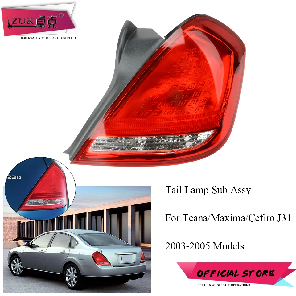 ZUK Rear Bumper Tail Light Brake Light For NISSAN TEANA MAXIMA CEFIRO