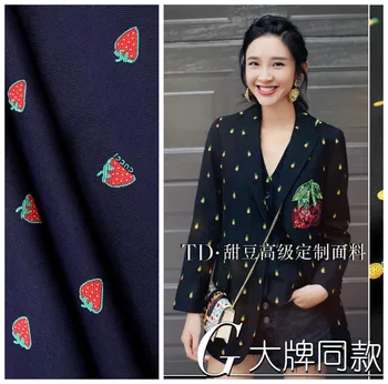 

Yarn-dyed jacquard fabric 145cm spring and autumn jacquard brocade fabric jacquard dress blazer fabric polyester cloth