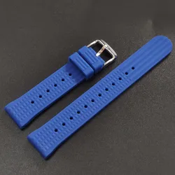 Premium STEELDIVE Automatic Mechanical Dive Watch Strap - 20/22mm Replacement Bracelet - 22mm (SWF - BL Silicone)
