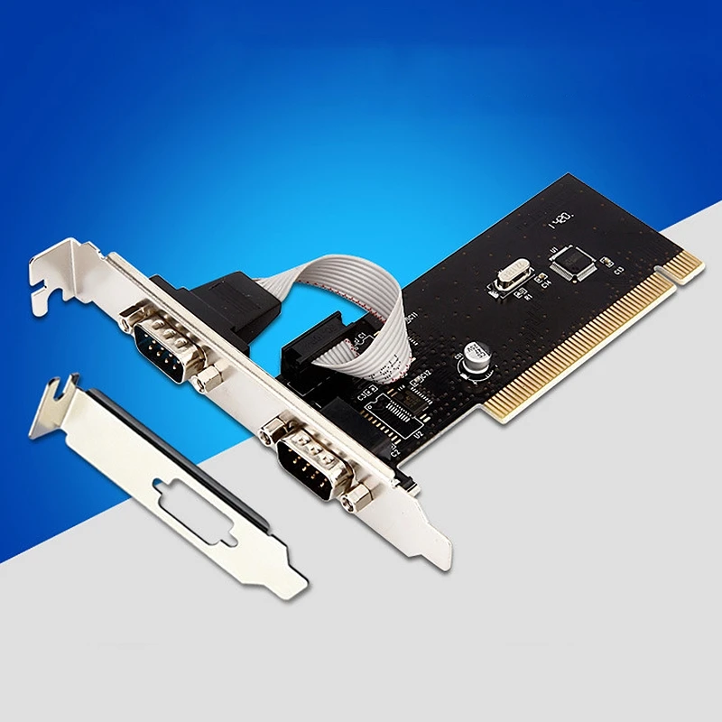 2 порта Pci к Com 9Pin последовательный порт RS232 расширение Riser Card Adapter TX382B с номером отслеживания