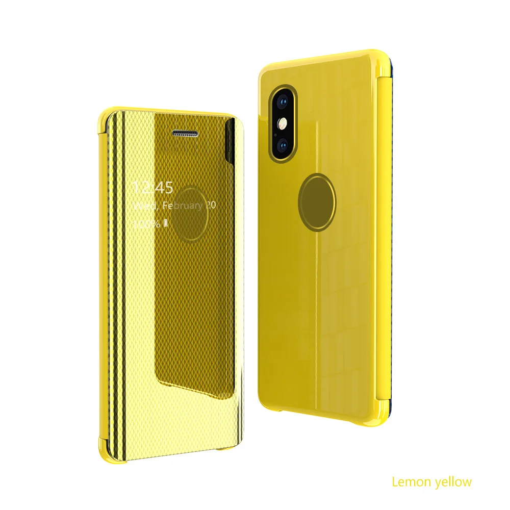 Умный зеркальный флип-чехол Lamorniea для iphone XS MAX 7 8 6 6s Plus, чехол из искусственной кожи для Apple iphone 7 8 6 6s plus xr xs max