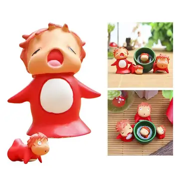 

Hayao Miyazaki Ponyo on The Cliff Model Toy Garden Ornaments Little Girl DIY Multiple Styles 3cm Funny Cute Exquisite