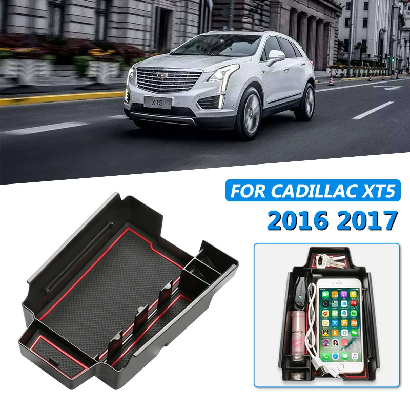 Для Cadillac XT5 консоль автомобильный центральный подлокотник коробка для хранения ABS материалы консоль Органайзер контейнер лоток аксессуары