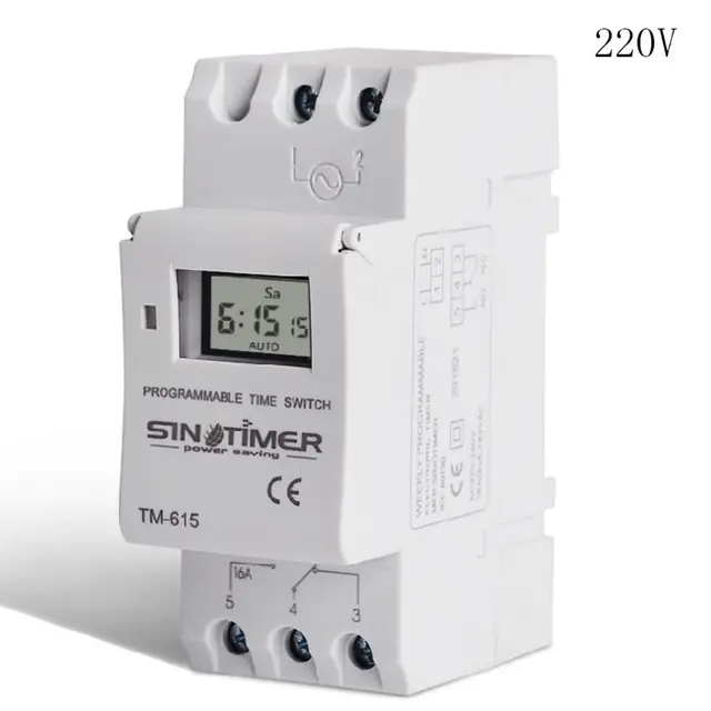 New Digital LCD Programmable Timer 12/24/110/220V 16A Time Control Relay Switch New Digital LCD Programmable Timer 12/24/110/220V 16A Time Control Relay Switch