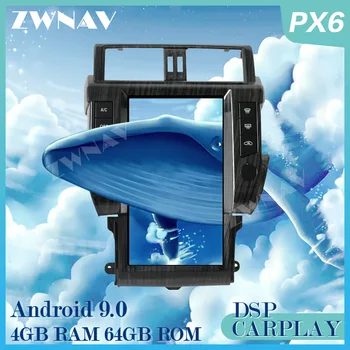 

13.6'' Vertical Tesla Style Android 9.0 screen Car multimedia Player for TOYOTA Land Cruiser Prado 2010-2019 PX6 Radio head unit