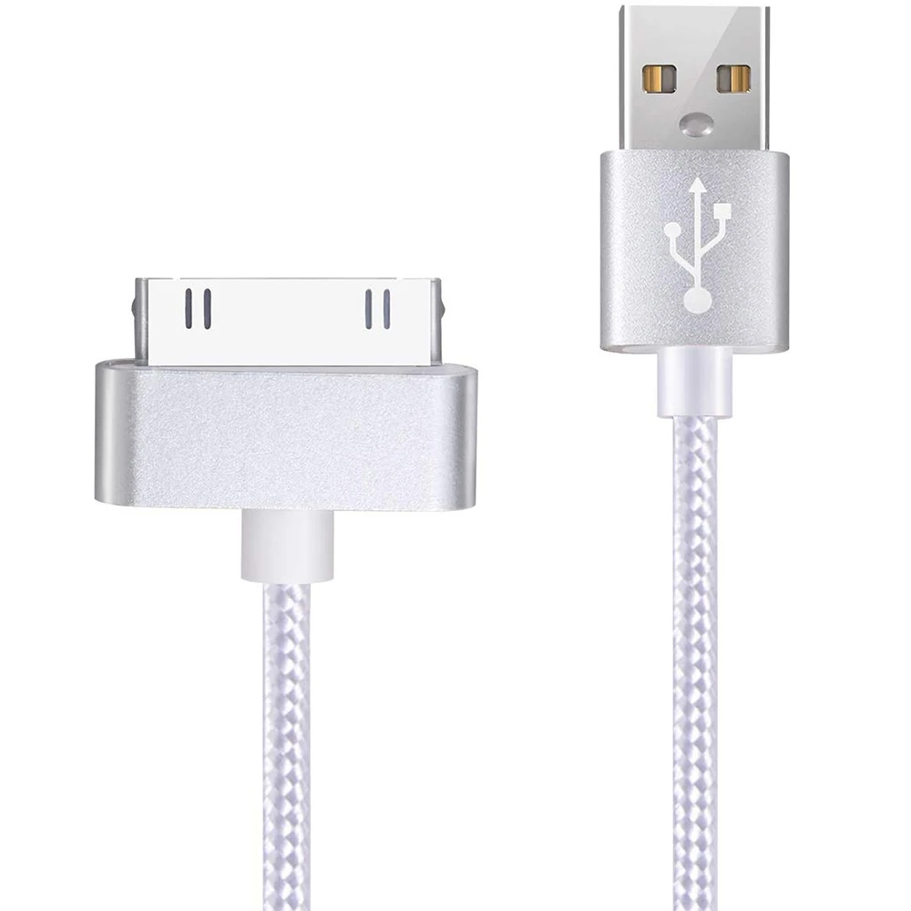 USB Cable for iPhone 30 Pin Nylon Braid Fast Charger Data Cable for Apple iPhone  4 4s 3G 3GS 2G iPad 1/2/3 iPod Touch iPod Nano