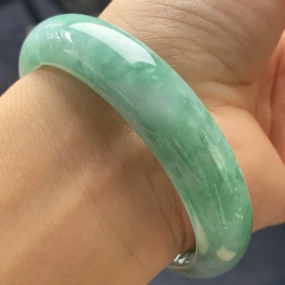 

zheru jewelry natural Myanmar emerald 54-64mm green bracelet elegant princess jewelry send mother to girlfriend