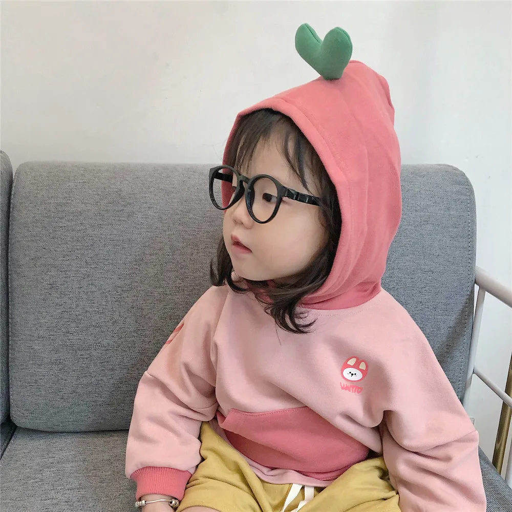 Tonytaobaby/осенне-зимняя одежда; Новая детская одежда; креативные худи для мальчиков и девочек; Детский свитер; детские толстовки с капюшоном