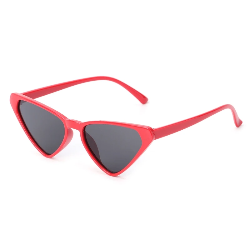 Новые солнцезащитные очки кошачий глаз HD шикарные треугольные Модные женские брендовые дизайнерские UV400 - Цвет: -2-