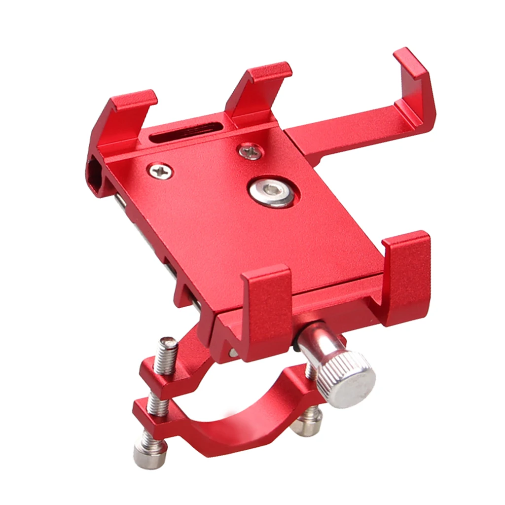 Scooter Phone Bracket Rack Mobile Phone GPS Case Accessories Cell Phone Holder Handlebar Mount Adjustable for Motorcycle Bicycle