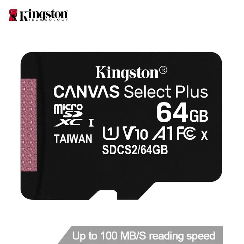 Kingston Micro SD карта памяти для телефона SDCS2 флэш накопитель 64 Гб 128 ГБ 32 100 МБ/с./с