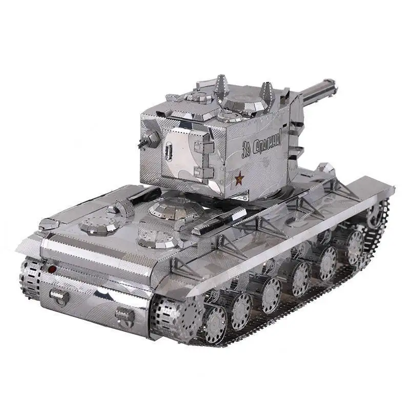 Металлическая Сборная модель KV-2 модель танка креативная DIY Головоломка Подарочная игрушка