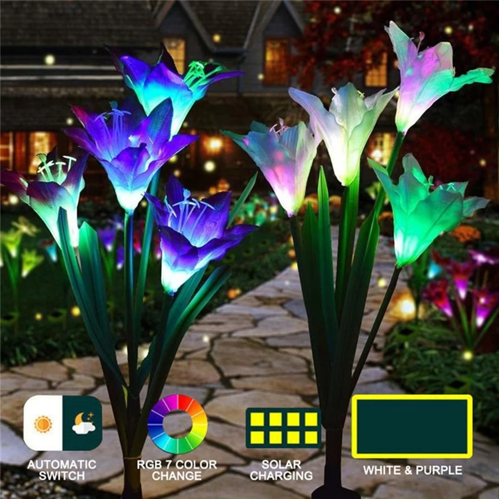 Flashlight Butterfly Backyard Pathway Decoration Durable Auto Light Up Solar Powered Yard Lamp Garden Room Lighting Lawn Decorat - Image 6