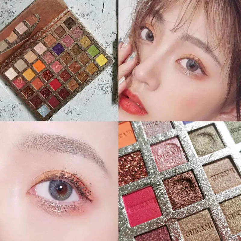 GUICAMI 35 Color Make Up Eye Shadow Palette Pearlescent Glitter Mashed Potato Sequin Matte Eye Shadow Pallete Cosmetics TSLM1 GUICAMI 35 Color Make Up Eye Shadow Palette Pearlescent Glitter Mashed Potato Sequin Matte Eye Shadow Pallete Cosmetics TSLM1