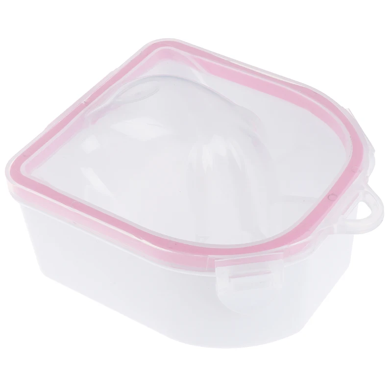 1PCS Plastic Separate Fingers Soak Off Bowl Thicken Nail Polish Remover Bowl Manicure Nail Art Gel Polish Remove Soak Tool