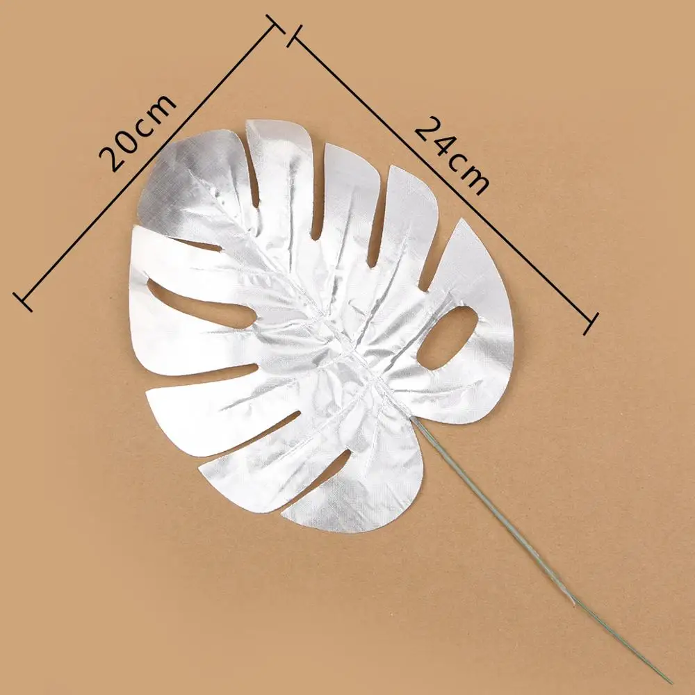 1 шт. искусственные тропические листья золотые листья Декор Гавайи тема вечерние украшения стола летние вечерние Декор баллон деко реквизит для фотографий - Цвет: sharp 11