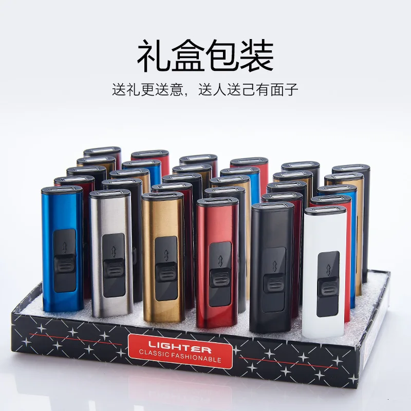 Оригинальность Windbreak Usb зарядка Зажигалка точечный детектор дыма зажигалка