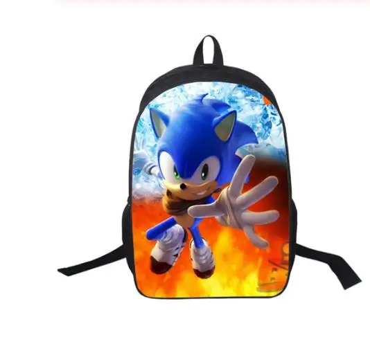Аниме Рюкзак Sonic рюкзаки для девочек-подростков мальчиков школьные сумки Супер Марио детские школьные рюкзаки женские мужские дорожные сумки - Цвет: Picture color