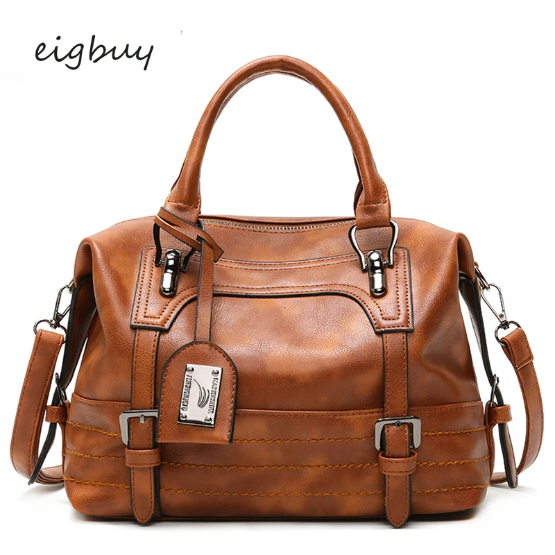 

Female Shoulder Bags Hot Classic Nylon Solid Zipper Leather Tote Bag Designer Inspired Handbags Red Casual Bags Bolsos Mujer