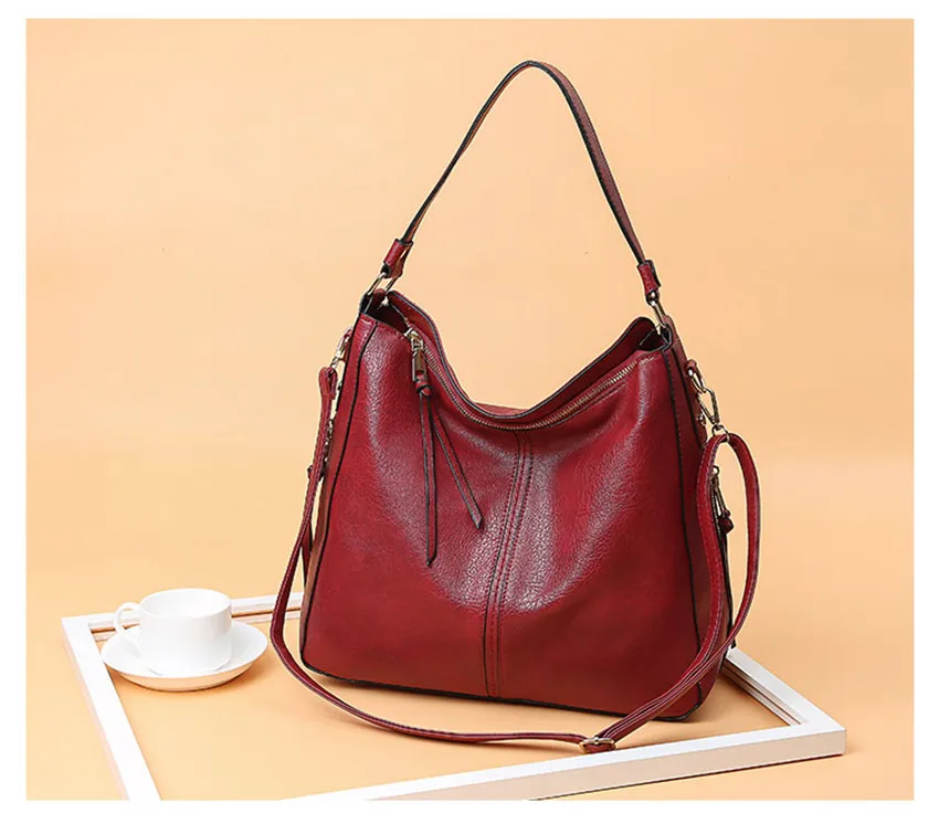 Sac à main vintage marron femme en cuir concepteur à bandoulière bolso mujer