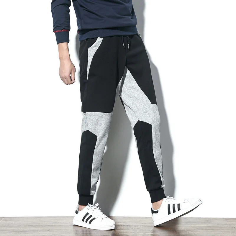 

Large Size Japanese-style Contrast Color Joint England Fitness Sports Sweatpants Large Size Trousers Slim Fit Casual Pants MEN'S