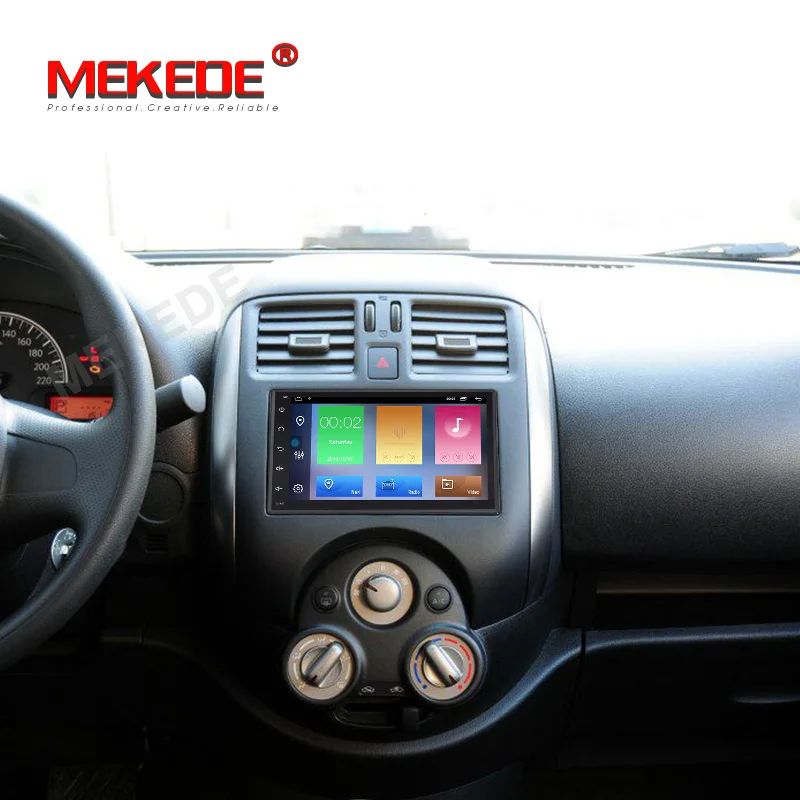 MEKEDE 2Din Android 9 1 2 + 32G RDS автомобильное радио универсальная GPS навигация WiFi 1024*600