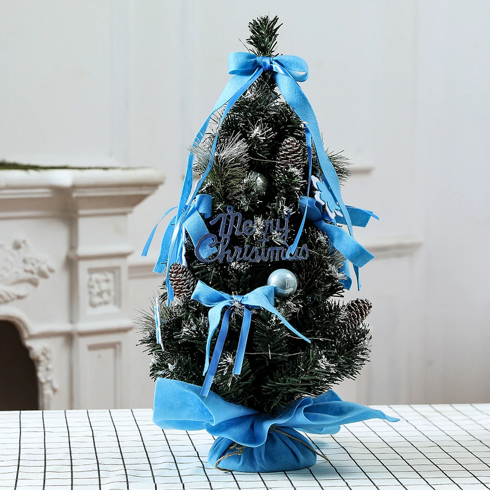 

With Light PVC Decoration Festival Artificial Battery Operated Mini Party Christmas Tree Craft Home Tabletop Pine Cone Ball
