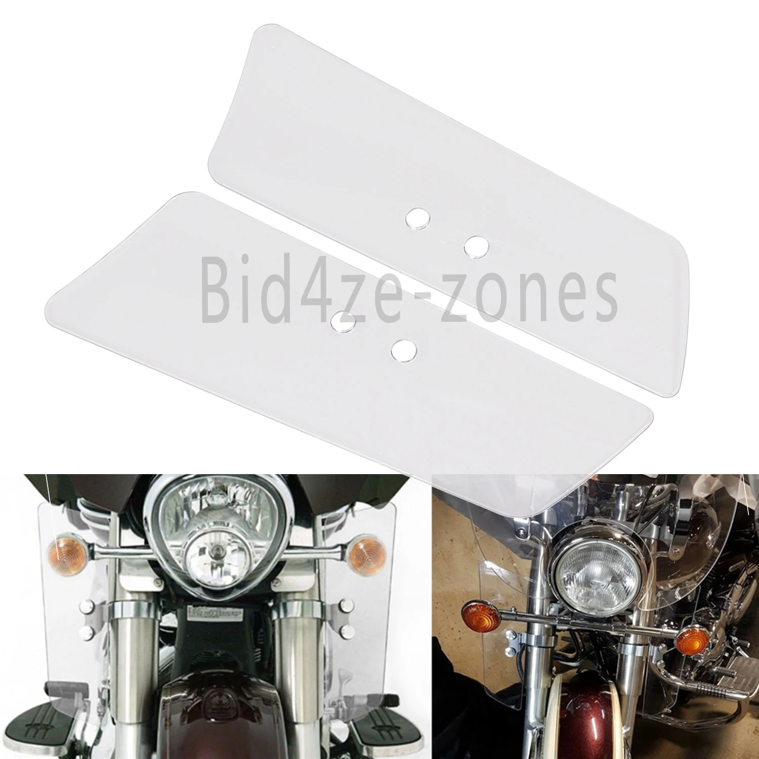 2x мотоциклетные ветровые вилки воздушные дефлекторы для Honda Shadow VT750C VT1100C2 VTX1300RV TX1300S Kawasaki VN1500E VN800B