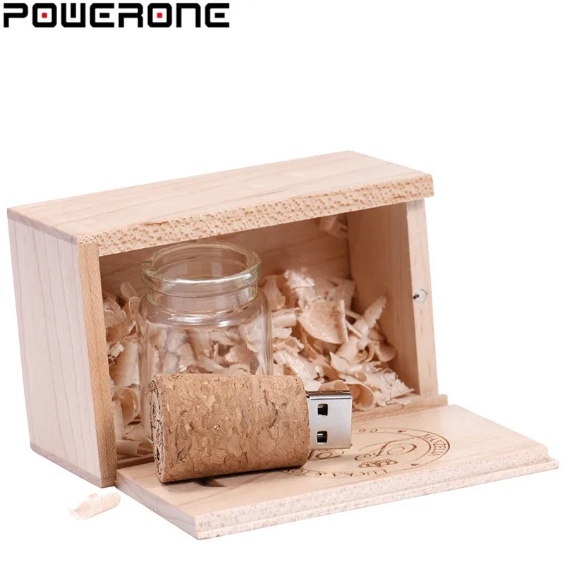 Usb флеш накопитель POWERONE в деревянном корпусе 4/16/32/64 ГБ|USB флэш-накопители| |