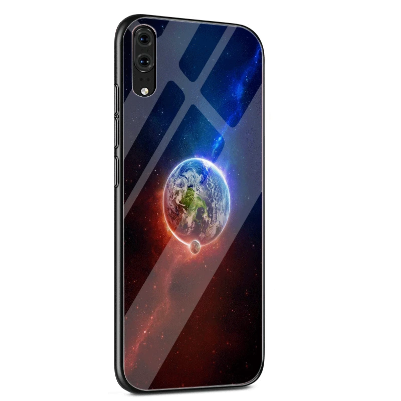 G8 Чехол для телефона, стекло для huawei P30 P20 P10 Honor 10 8X Y6 Y9 mate 20 Lite Pro P Smart Cover Fantasy Nebula Space Вселенная, звезды - Цвет: G8