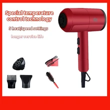 Электрический Фен 3200 Вт Профессиональный температурный бесшумный горячий холодный ветер фен низкая мощность салон+ насадка для укладки Toos EU Plug F35