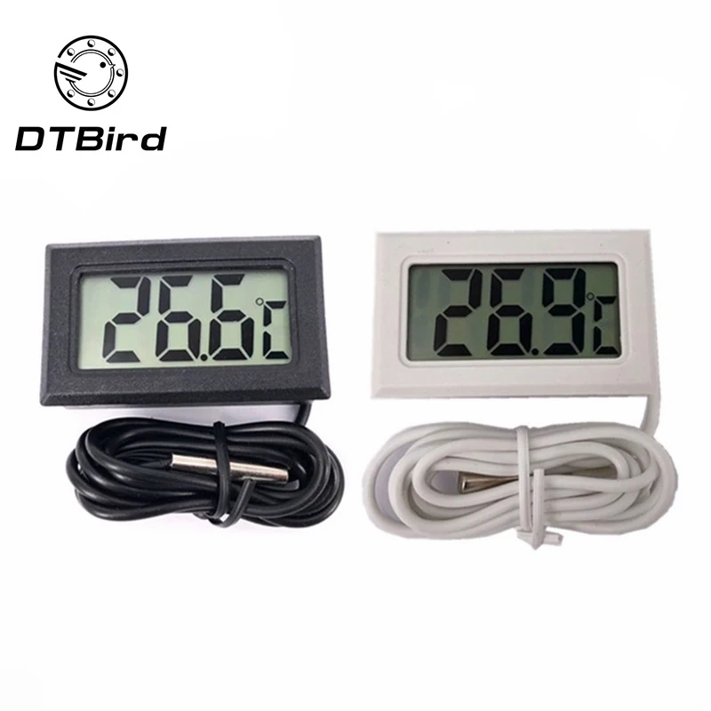

Mini LCD Digital Thermometer Hygrometer Temperature Indoor Convenient Temperature Sensor Humidity Meter Gauge Instruments Cable