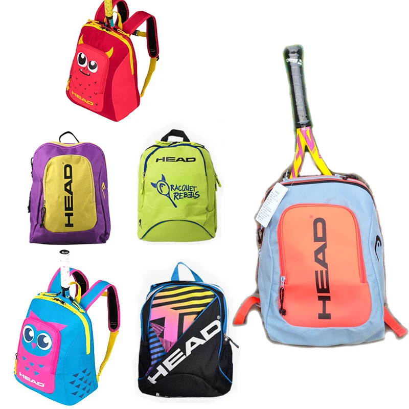 Head Tennis Bag Children Backpack Tennis Backpack Kids Small Backpack  Cartoon Head Tennis Racket Bag For 1-2 Tennis Racket Pack - AliExpress