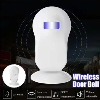 

Wireless Chime Music Door Bell 4-5m Range Remote Control Wireless Doorbell Infrared motion sensor 3 gear volume adjustment