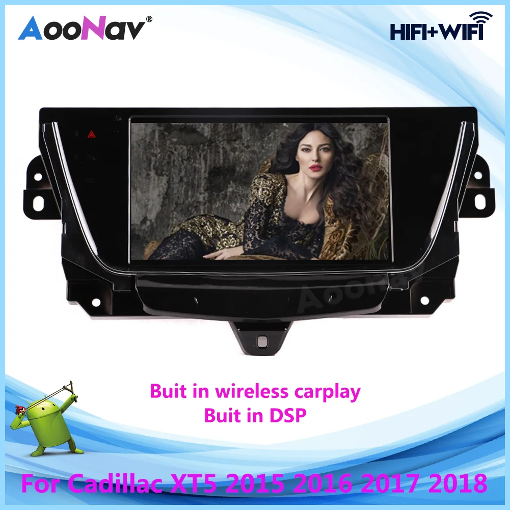 2 Din 9 inch Horizontal Screen Android Car Radio For Cadillac XT5 2015